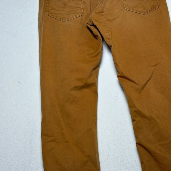 Levi 511 Brown Denim Jean Pant Men 38x30 Black Label Workwear Slim Straight - Picture 11 of 12